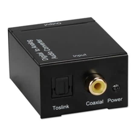 Qvs Digital Sound Pdif To Stereo Analogrca Audio Converter, Black SPDIF-RCA